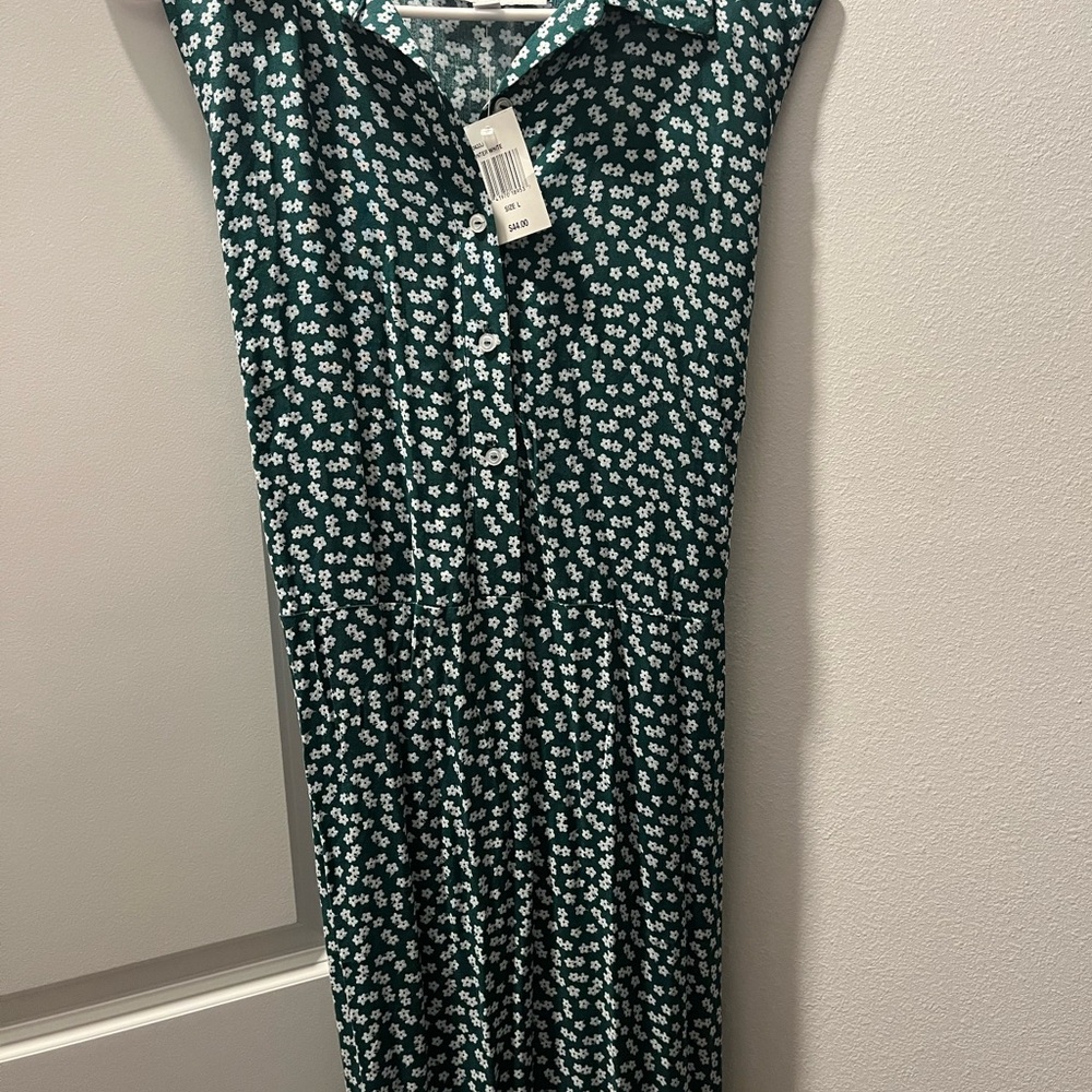 Hunter green Emma & Michele dress